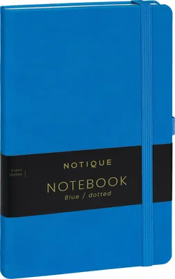 Produktbild von Notizbuch Blau, gepunktet, 13 × 21 cm