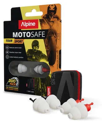 Produktbild von Alpine Motosafe Duo Pack Ohrstöpsel Durchsichtig  Durchsichtig One Size