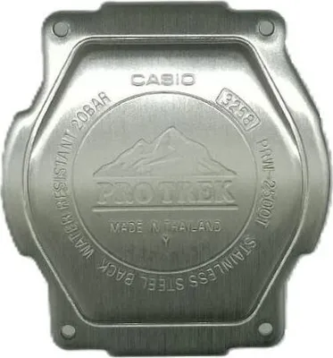 Produktbild von Casio Pro Trek Bodendeckel Edelstahl silberfarben PRW-2500T-7