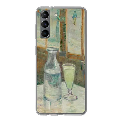 Produktbild von MuchoWow® Handyhülle Schutzhülle Hülle für Samsung Galaxy S21 Couchtisch mit Absinth - Vincent van Gogh Silikon Softcase Handy Hülle - Softcase