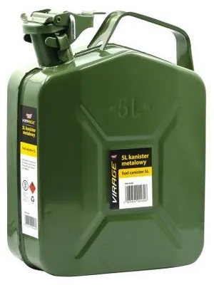 Immagine prodotto di VIRAGE 94-067 Tanica di riserva Tanica per benzina Tanica per gasolio In metallo Verde