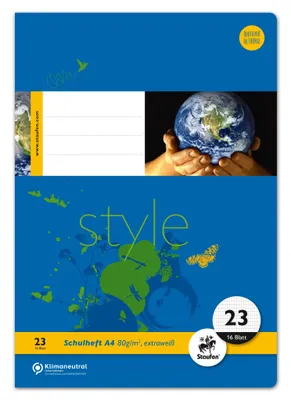 Produktbild von Staufen® style 040416023 Heft LIN23 - A4, 16 Blatt, 80 g/qm, rautiert