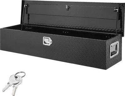 Produktbild von VEVOR 1219 x 381 x 381 mm Werkzeugkasten für Lkw-Ladefläche, Abschließbar 177 L Truckbox Werkzeugbox Aufbewahrungs-Werkzeugkasten, 50 kg Tragfähigkeit Werkzeugkiste Organizer für Wohnmobil, PKW usw.