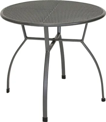 Produktbild von Greemotion Gartentisch Tisch Toulouse Ø80 x 74 cm hoch Grau  Anthrazit  Metall