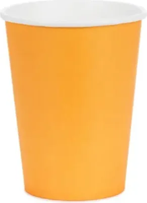 Produktbild von 6x Pappbecher, hellorange, 250ml