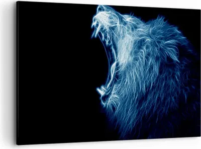 Produktbild von Bild auf Leinwand - Leinwandbild - Abstraktion Tier - 120x80cm - Wand Bild - Wanddeko - Wandbilder - Leinwanddruck - Bilder - Kunstdruck - Wanddekoration - Leinwand bilder - Wandkunst - AA120x80-3797