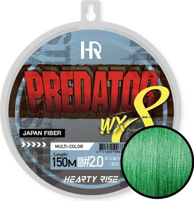 Produktbild von Hearty Rise Predator WX8 Angelschnur Geflochten 150m Grün 0,16mm 11,4kg