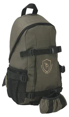 Jagdrucksack klein mit Gewehrhalterung, grün, 24x14x42 cm