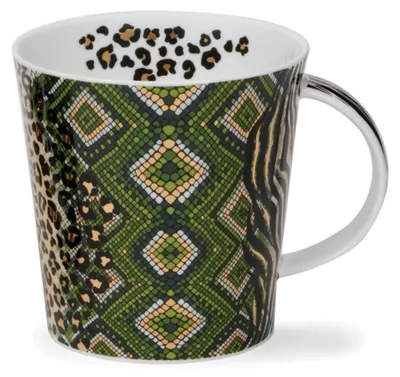 Bone China Mok 0,48 l mit 22 Karat Gold, Zambezi Green