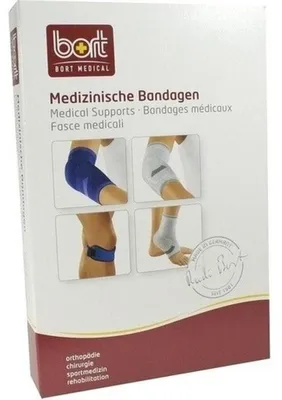 Produktbild von Bort Zweizug Kniestütze>>>>Farbe: blau Gr. M