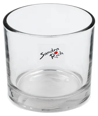 Produktbild von Glastopf "Cyli" 8 x 9cm – Windlicht Teelichtglas Blumentopf aus Glas