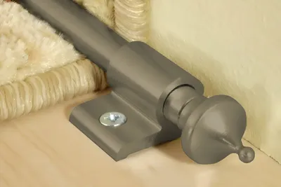 Produktbild von Effector Teppichstangen aus eloxiertem Aluminium - elegante Treppenläuferstange - (2 Endkappen Spitz Champagne) Zierspitzen Treppendekoration Endstück