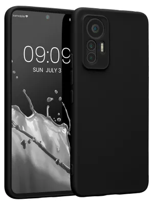 Produktbild von kwmobile Handyhülle für Xiaomi 12 Lite 5G Hülle - weiches Handy Silikon Case - Schutzhülle Cover - Schwarz matt