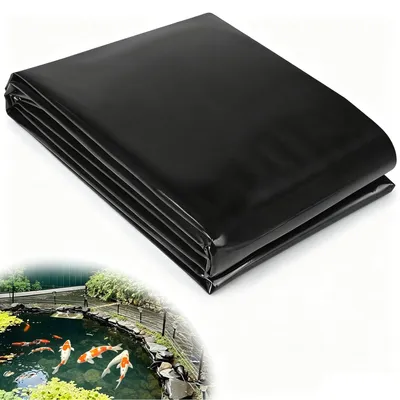 Image de Bâche pour étang, noire, en HDPE, épaisseur 0,2 mm, dimensions 3 x 3 mètres