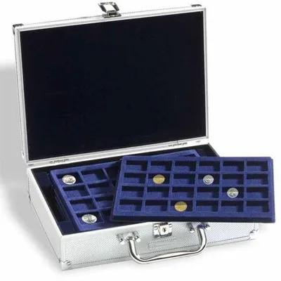Produktbild von Münzkoffer für 112 Münzen inkl. 6 Münztableaus
