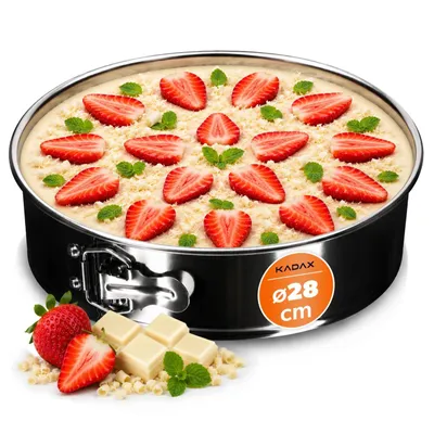 Zdjęcie produktu dla KADAX Tortownica Okrągła Blacha Forma Do Pieczenia 28cm