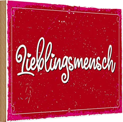 Produktbild von Holzschild Spruch 30x20cm Lieblingsmensch