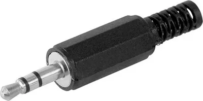 Produktbild von Wentronic Klinkenstecker - 3,5 mm - stereo, Klinke 3,5 mm Stecker (3-Pin, stereo) - Plastikausführung mit Knickschutz
