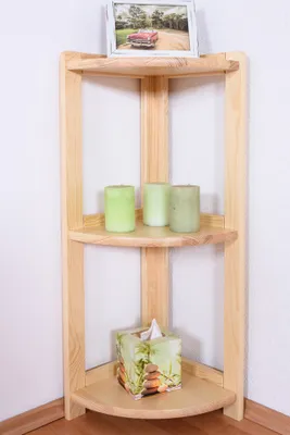Produktbild von Regal - 40 cm breit, Kiefer Holz-Massiv, Farbe: Natur