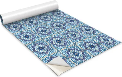 Obrázek produktu pro Samolepicí fólie na nábytek - dekorační fólie - stolní nábytek - lze stříhat na míru - portugalské dlaždice - 100 x 50 cm
