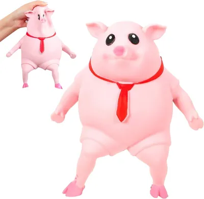 Productafbeelding van Stressbal - Gekrabbeld varken - Anti-stress speelgoed - Perfecte anti-stress speelgoed voor volwassenen