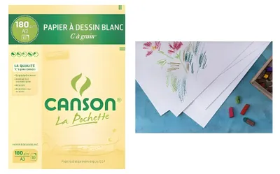 Zdjęcie produktu dla CANSON Zeichenpapier "C" … Grain, DIN A3, 180 g/qm