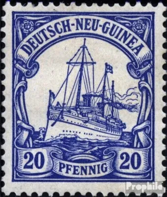 Produktbild von Briefmarken Deutsch-Neuguinea 1901 Mi 10 mit Falz Schiff Kaiseryacht Hohenzollern
