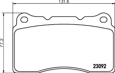 Produktbild von HELLA Bremsbeläge Satz Vorne Bremsklötze für VOLVO V70 II (285) 8DB 355 011-431