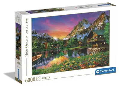 Produktbild von Puzzle 6000 Teile Clementoni HQ Collection Alpine Lake, jigsaw, Puzzlespiel