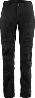 Produktbild von Fjällräven Damen Abisko Hybrid Trail Trekkinghose Black 36R