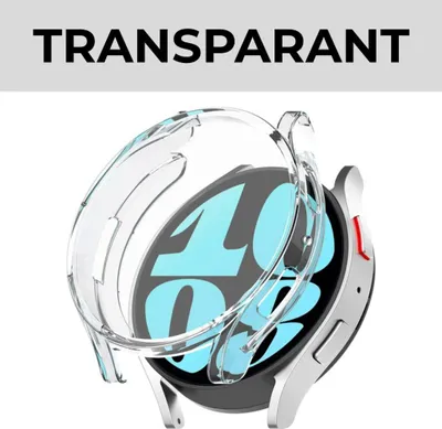 Produktbild von Strap-it TPU-Hülle – passend für Samsung Galaxy Watch 6 (44 mm) – Schutzhülle für die Galaxy Watch 6 (44 mm) Smartwatch – transparent