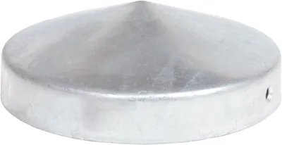 Produktbild von Pfostenkappe rund Stahl feuerverzinkt 121 mm, Schutzkappe, für Gartenpfosten