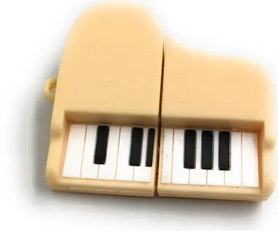 Produktbild von Onlineworld2013 Klavier Flügel Piano Musikintrument weiß Funny USB Stick 128 GB USB 3.0