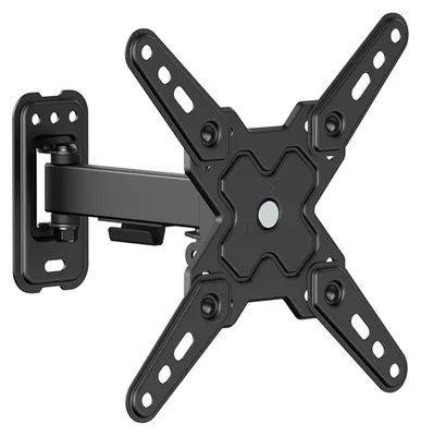 Imagen del producto de Soporte de pared para TV, marca VALUE, con 2 puntos de rotación, compatible con televisores de 13 a 43 pulgadas y con una capacidad de carga de hasta 20 kg