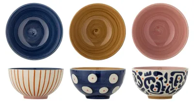 Produktbild von BLOOMINGVILLE | Eviaya Schale, Bunt, Steingut | D11,5xH6 cm, Set of 3 | 82063441
