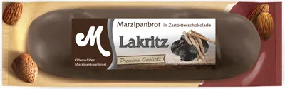 Produktbild Odenwälder Marzipan Brot Lakritz mit Zartbitter Schokolade 100g