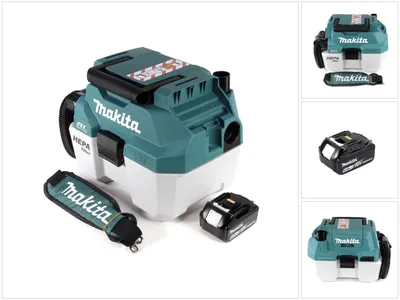 Zdjęcie produktu dla Makita DVC 750 LG1X3 odkurzacz akumulatorowy do pracy na sucho i mokro 18 V + 1x akumulator 6,0 Ah - bez akcesoriów, bez ładowarki