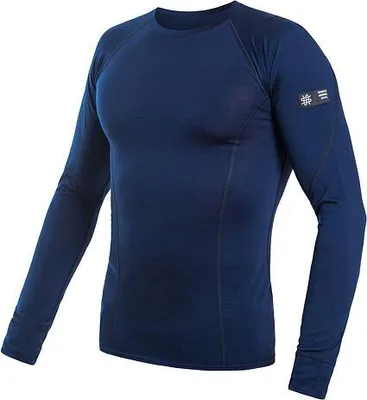 Produktbild von T-shirt Sensor Merino Active Herren lang dunkelblau größe M 23100008-01