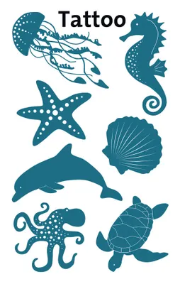 Obrázok produktu pre AVERY Zweckform 56943 AVERY Zweckform ZDesign KIDS Tetovanie "Sealife"