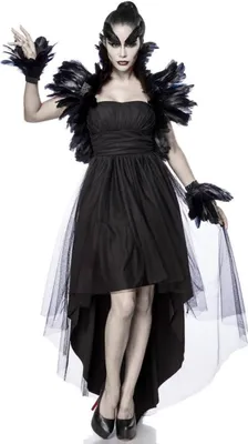 Produktbild von Crow Witch / Hexe der Krähen Kostüm / Krähenkostüm Größe L = 40