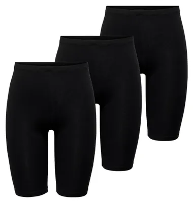Produktbild von ONLY Damen ONLLOVE Shorts JRS 3-Pack, Schwarz, XXL