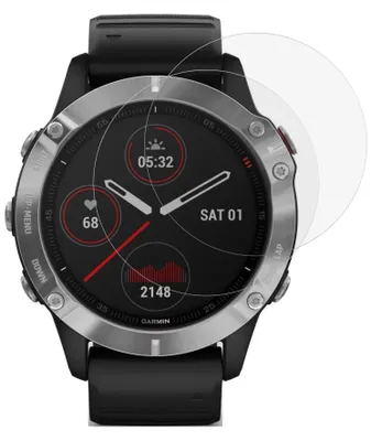 Zdjęcie produktu dla Szkło hartowane do Garmin Fenix 6 / 6 Pro / 6 Pro Solar / 6 Pro Sapphire [2 sztuki] osłona ekranu ze szkła hartowanego Phonillico®