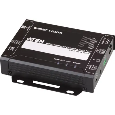 Imagen del producto de Aten VE1812R: Extensor de video HDMI HDBaseT con alimentación a través del cable (POH), resolución 4K2K, alcance de 100 metros