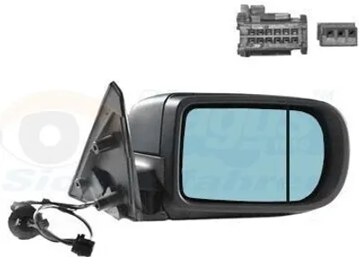 Produktbild von VAN WEZEL 0651818 Außenspiegel Seitenspiegel Rechts für BMW 7 (E38) Beheizt Grundiert