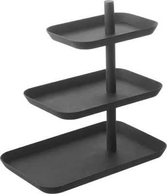 Produktbild von Yamazaki Etagere / Servierturm Tower - Schwarz - 3-stöckig