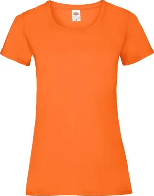 Produktbild von Damen T-Shirt Lady-Fit Valueweight T - Orange, XL