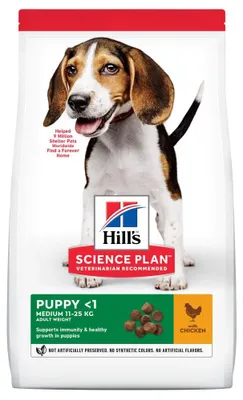 Produktbild von Hundekroketten Wissenschaftsplan Welpe Mittelgroßes Huhn - Hügel