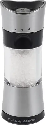Zdjęcie produktu dla Cole & Mason 5011268872044, Młynek do soli, Czarny, Chrom, Przezroczysty, Ceramika, Sól, 55 mm, 55 mm