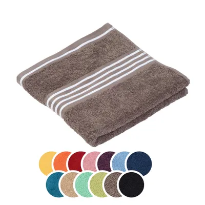 Produktbild von liebling Handtuch Baumwolle, Serie Santos, 500 gr. / m², 50 x 100 cm, , 60 Grad, saugstark, schnelltrocknend, Farbe: taupe