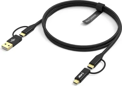 Image de AlzaPower MultiCore 4in1 USB 60W 480Mbps 2m noir